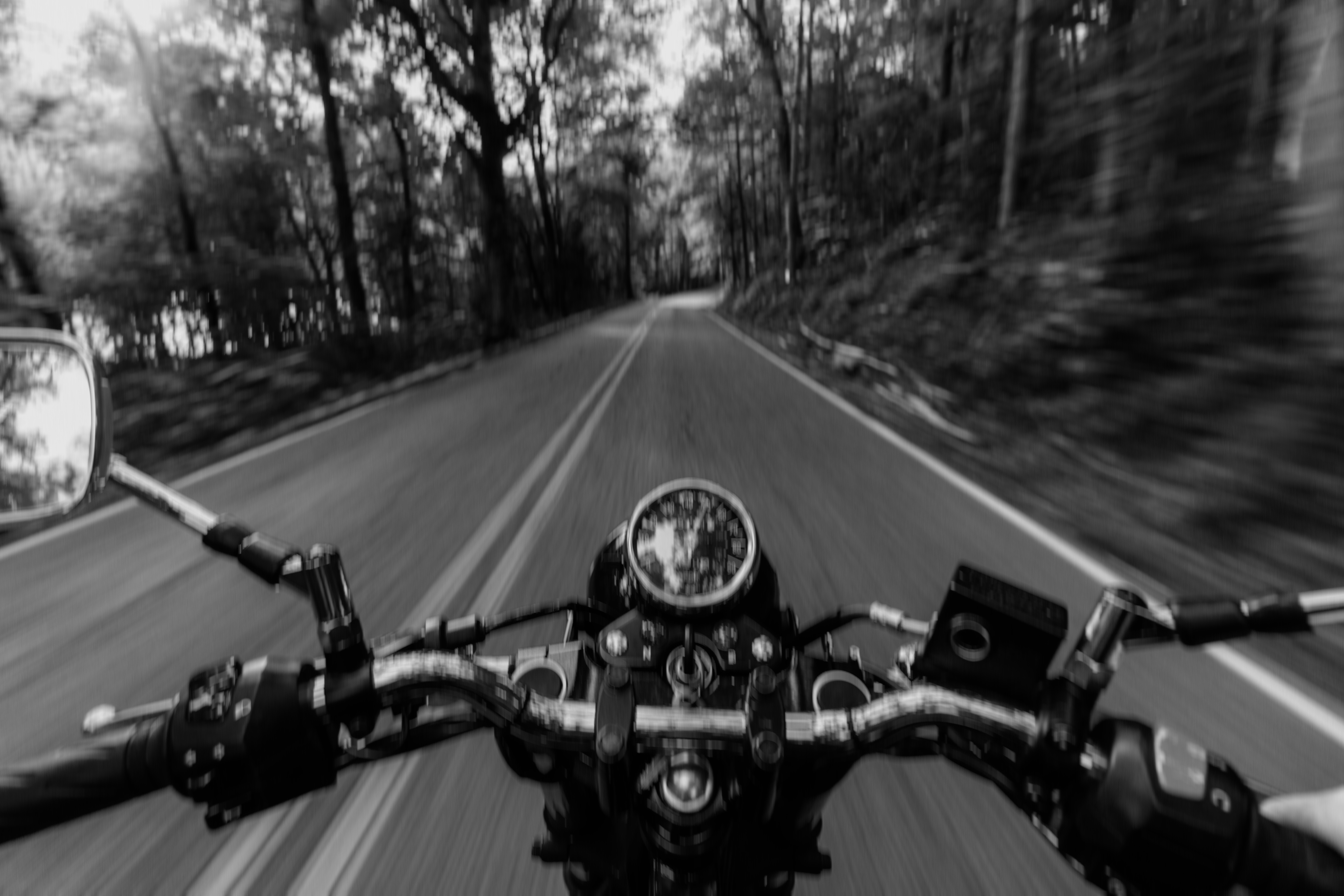 Motorcycle At Speed